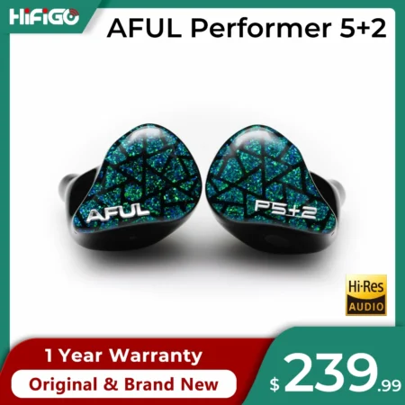 AFUL Performer 5 + 2/ Performer 7 2DD + 4BA + 1Micro Planar In Ear Monitor Fones de ouvido HiFi Com Fio Híbrido Fone de ouvido Música IEMs | HiFiGo