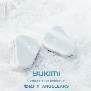 Angelears x cvj yukimi nova geração 10mm driver dinâmico iems hi-fi i n-ear fone de ouvido com cabo 2 em 1 banhado a prata de alto especificação