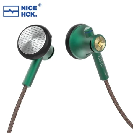 NICEHCK EB2S Earphone HD Mirophone Earbud L Plug 15.4mm LCP Dynamic Vocal Music Headset Wired 4.4mm In-ear Monitor B70/YD30/U2