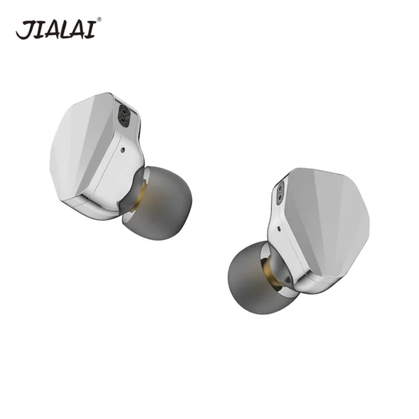 Jialai quilate hifi com fio música fone de ouvido 10mm titânio chapeado dlc dinâmico vocal no ouvido monitor 0.78 interface 2pin fone de ouvido - Image 2