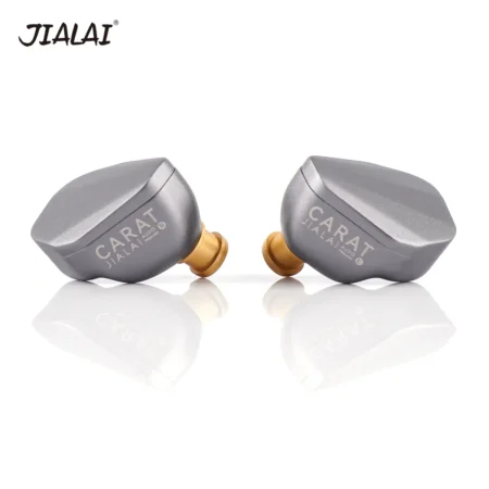 Jialai quilate hifi com fio música fone de ouvido 10mm titânio chapeado dlc dinâmico vocal no ouvido monitor 0.78 interface 2pin fone de ouvido