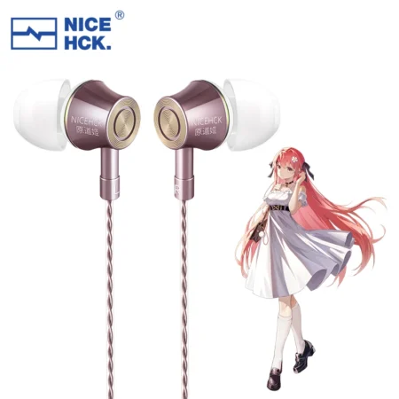 NICEHCK YD520 3.5mm HIFI Wired Earbud 10mm PET Dynamic Driver Music In Ear Earphone Balanced Vocal Headset HD Microphone IEM